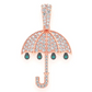 0.75CTW Multi Diamond Umbrella Pendant  customdiamjewel   