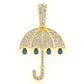 0.75CTW Multi Diamond Umbrella Pendant  customdiamjewel   
