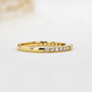 0.28CTW Triple Baguette Center With Round Lab Grown Diamond Stackable Band  customdiamjewel   