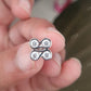 Clover Style Stud Moissanite Flower Earrings  customdiamjewel   