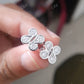 Clover Style Stud Moissanite Flower Earrings  customdiamjewel   