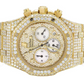 Men's Yellow Gold Ice Out Wrist Diamond Watch (22.35 CTW)
