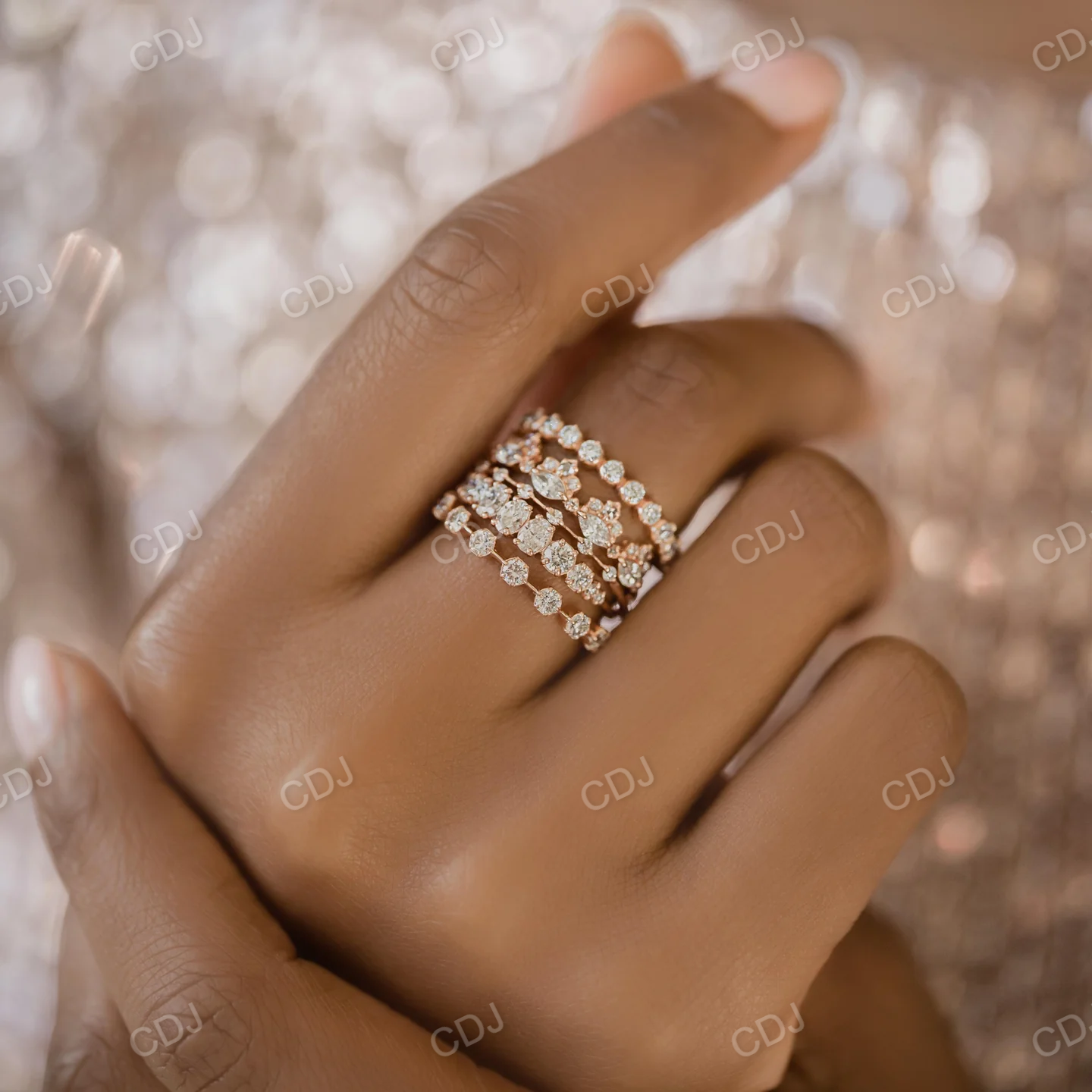 0.39CTW Round Lab Grown Diamond Half Eternity Wedding Band  customdiamjewel   