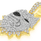 White Gold Pitbull Diamond Pendant customdiamjewel