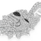 White Gold Pitbull Diamond Pendant customdiamjewel