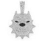 White Gold Pitbull Diamond Pendant customdiamjewel