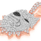 White Gold Pitbull Diamond Pendant customdiamjewel