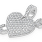 0.50CTW Cluster Diamond Heart & Arrow Pendant  customdiamjewel   
