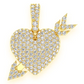 0.50CTW Cluster Diamond Heart & Arrow Pendant  customdiamjewel   
