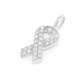 0.25CTW Diamond Awareness Ribbon Gold Pendant customdiamjewel