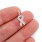 0.25CTW Diamond Awareness Ribbon Gold Pendant customdiamjewel
