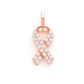 0.25CTW Diamond Awareness Ribbon Gold Pendant customdiamjewel