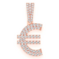 0.45CTW Euro Currency Symbol Gold Hip Hop Pendant customdiamjewel