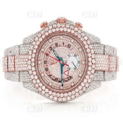 Hip Hop Full Diamond Rolex Mechanical Watch  customdiamjewel   