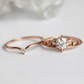 Vintage Round Cut Moissanite Bridal Ring Set  customdiamjewel   