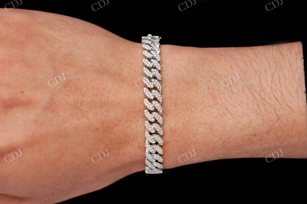 1.65CTW Diamond Cuban Bangle Bracelet  customdiamjewel   