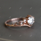 Vintage Round Cut Moissanite Bridal Ring Set  customdiamjewel   