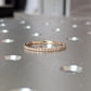 0.20CTW Round Micro Pave Lab Grown Diamond Eternity Band  customdiamjewel 10KT Rose Gold VVS-EF