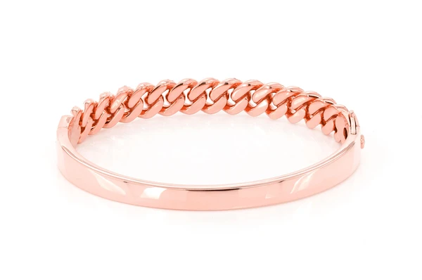 Hip Hop Diamond Cuban Bangle Bracelet  customdiamjewel   