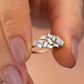 0.55CTW Real Baguette Diamond Stackable Cluster Wedding Band  customdiamjewel   