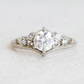 Vintage Round Cut Moissanite Bridal Ring Set  customdiamjewel   