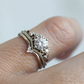 Vintage Round Cut Moissanite Bridal Ring Set  customdiamjewel   