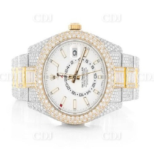 New Design Iced Out Rolex Diamond Luxury Watch (26.33CTW)  customdiamjewel   