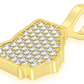 Diamond Georgia State White Gold Iced Out Pendant customdiamjewel