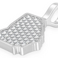 Diamond Georgia State White Gold Iced Out Pendant customdiamjewel