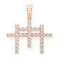 0.50CTW Diamond Triple Cross Pendant  customdiamjewel   