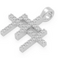 0.50CTW Diamond Triple Cross Pendant  customdiamjewel   