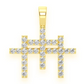 0.50CTW Diamond Triple Cross Pendant  customdiamjewel   