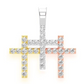 0.50CTW Diamond Triple Cross Pendant  customdiamjewel   