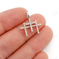 0.50CTW Diamond Triple Cross Pendant  customdiamjewel   