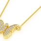 Butterfly Emoji Iced Out daily wear Girls Necklace  customdiamjewel   