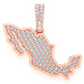 0.33CTW Diamond Mexico Country Pendant  customdiamjewel   