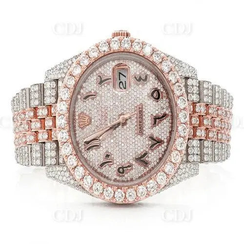 Two Tone Iced Out Rolex Jubilee Belt Diamond Watch. ( 19.61CTW) customdiamjewel