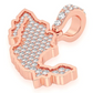 0.33CTW Diamond Mexico Country Pendant  customdiamjewel   