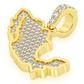 0.33CTW Diamond Mexico Country Pendant  customdiamjewel   
