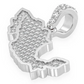 0.33CTW Diamond Mexico Country Pendant  customdiamjewel   