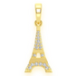 0.33CTW Diamond Eiffel Tower Pendant  customdiamjewel   
