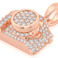0.75CTW Cluster Diamond Camera Pendant  customdiamjewel   