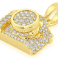 0.75CTW Cluster Diamond Camera Pendant  customdiamjewel   