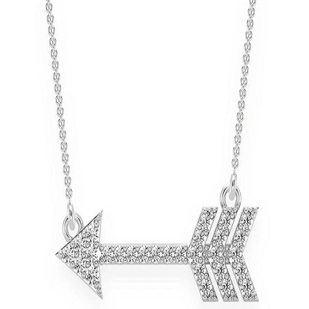 0.15CTW Diamond Arrow Necklace  customdiamjewel   
