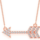 Diamonds Arrow Cupid Necklace for Women  customdiamjewel   
