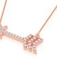 Diamonds Arrow Cupid Necklace for Women  customdiamjewel   