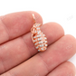 Diamond Grenade White Gold Iced Out Pendant customdiamjewel