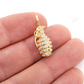 Diamond Grenade White Gold Iced Out Pendant customdiamjewel