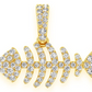 0.33CTW Bare Bone Fish Diamond Pendant  customdiamjewel   