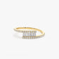 0.30CTW Cross Over Baguette Lab grown Diamond Wedding Band  customdiamjewel   